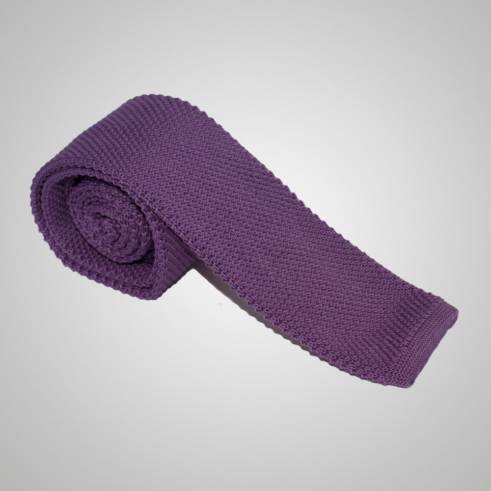 Cravate en laine Violette