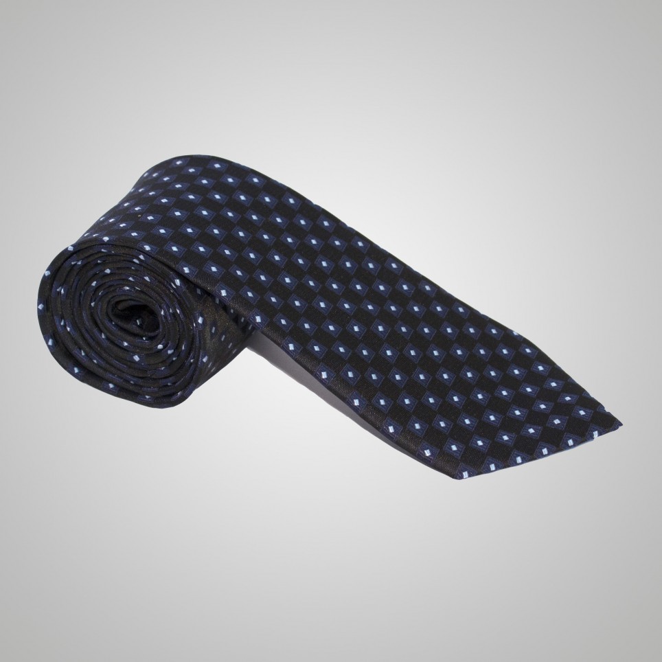 Cravate Bleu à pois