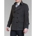 Manteau Gris Motif 