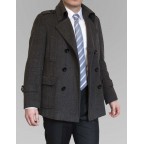 Manteau Gris Motif 