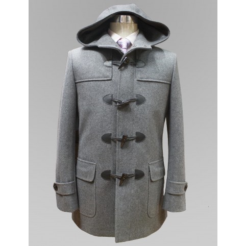 Manteau Gris à capuche