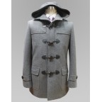 Manteau Gris à capuche