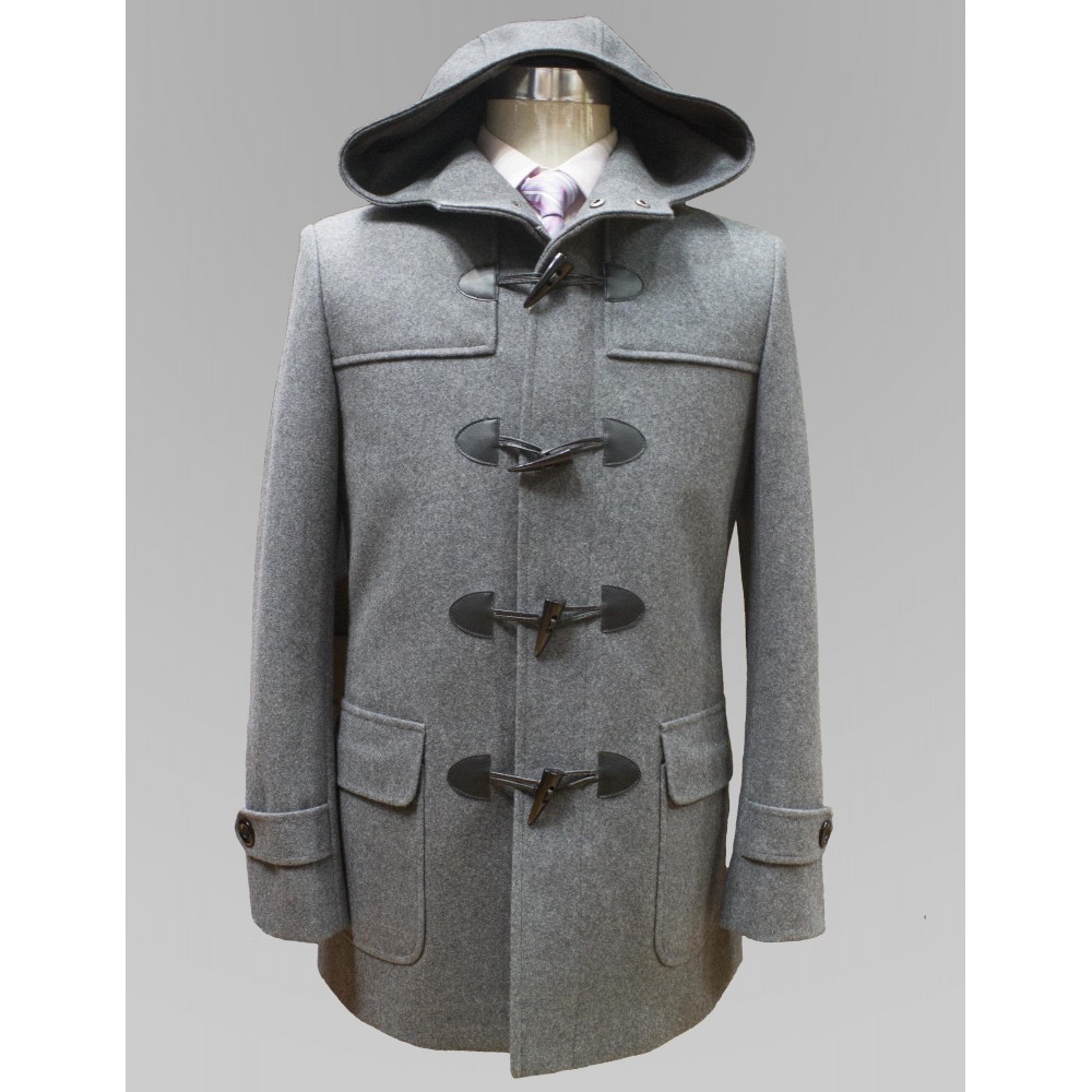 manteau duffle coat femme gris