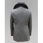 Manteau Gris à capuche