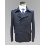 Blue cashmere coat