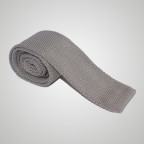 Cravate tricot Gris