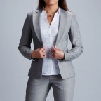 Women Suit Gris Perle