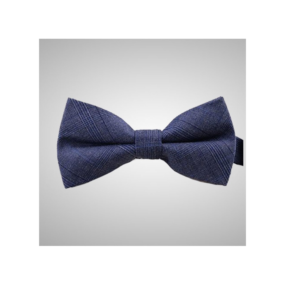 Blue Pattern Bow Tie