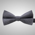 Grey Prince of Wales Bow Tie