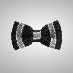 Black Knitted Bow Tie