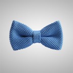 Noeud Papillon Tricot Bleu Ciel