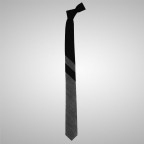 Cravate Slim Bicolore Gris Noire