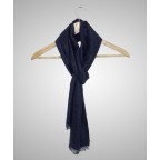 Cashmere Night Blue Nyroca Scarf