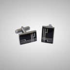 Black Labyrinth Cufflink