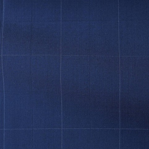 Costume sur-mesure Bleu Carreaux