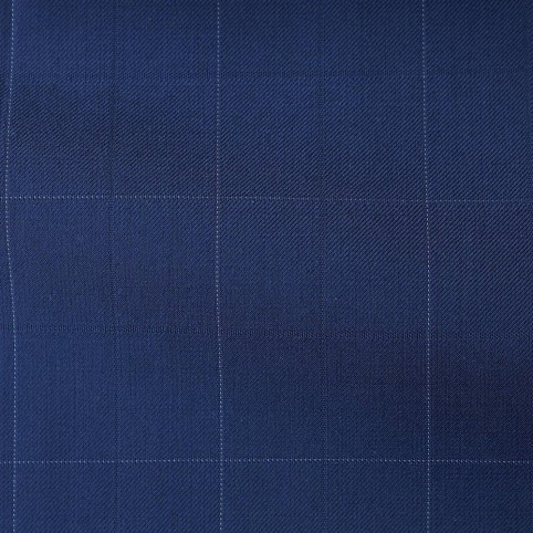 Costume sur-mesure Bleu Carreaux