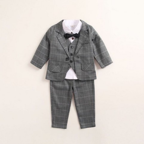 Costume bébé gris