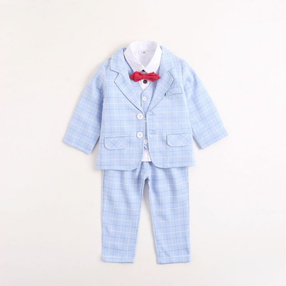 Costume bébé bleu ciel pour mariage ou cérémonie