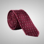 Burgundy Tie with pattern