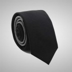 Two Coloured Grey/Black Slim Tie 2