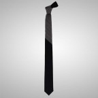 Cravate Slim Bicolore Gris Noire 2