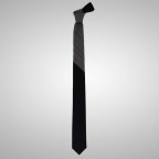 Two Coloured Grey/Black Slim Tie 2