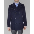 Blue cashmere coat