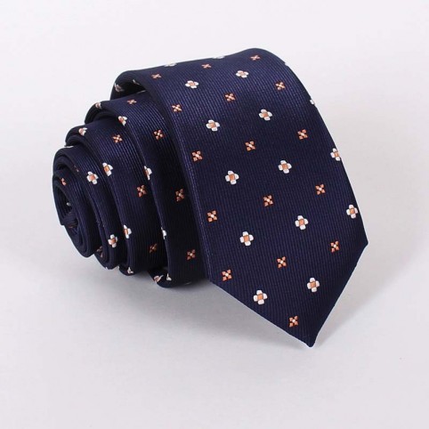 Navy Blue Tie with pattern