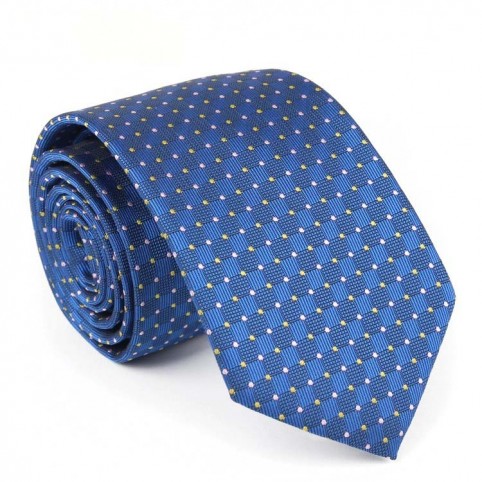 Cravate Bleu Ciel à motifs