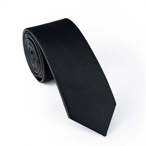 Cravate Noire Nuit - Slim