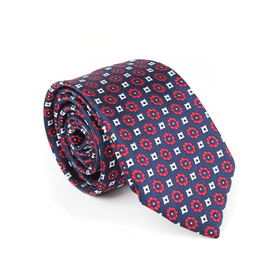 Navy Blue Tie with pattern