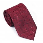 Cravate Bordeaux motifs 