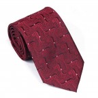 Cravate Bordeaux motifs