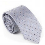White Tie with blue dots