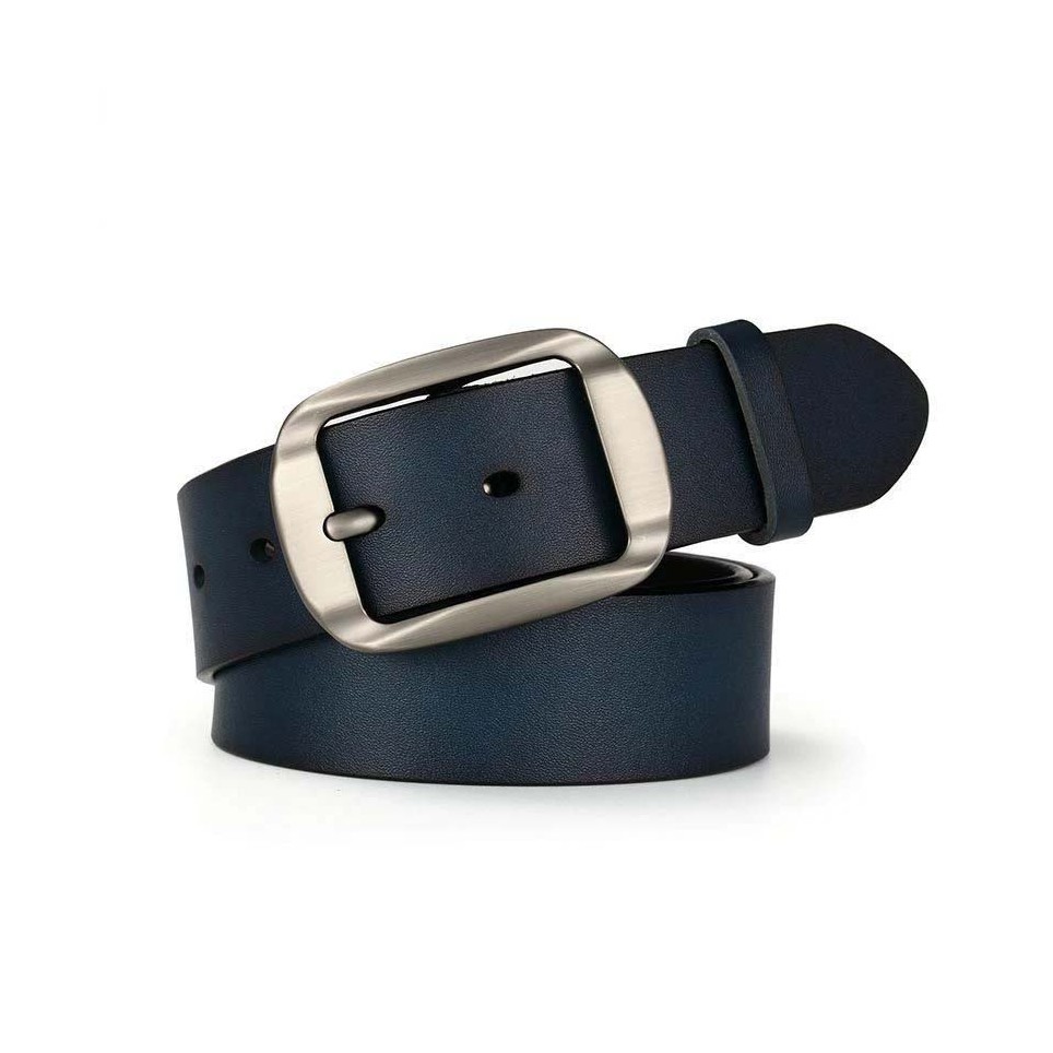 Ceinture cuir boucle noir