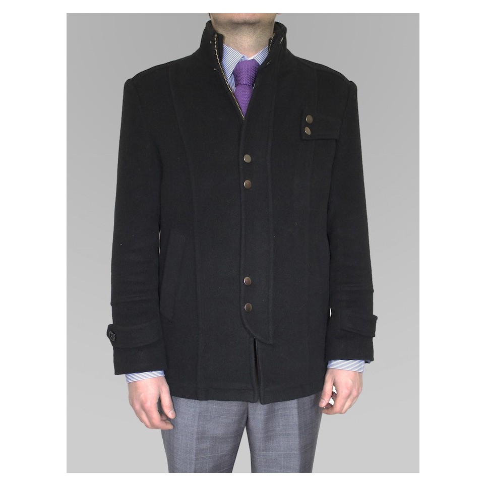 Manteau Cachemire Noir homme