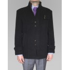 Black cashmere coat