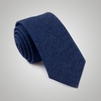 Blue Denim Wool Tie