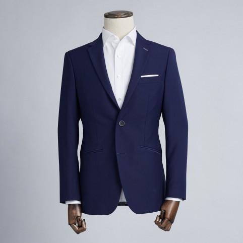 Costume sur-mesure : Uni Bleu