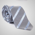 Striped Grey Tie